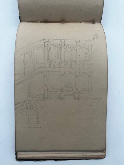 FRENCH ECOLE (19th century). Notebook of...