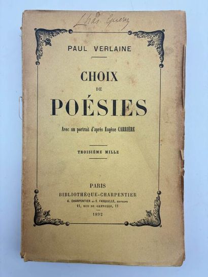 [POÉSIE]. Ensemble de six recueils du XIXe...