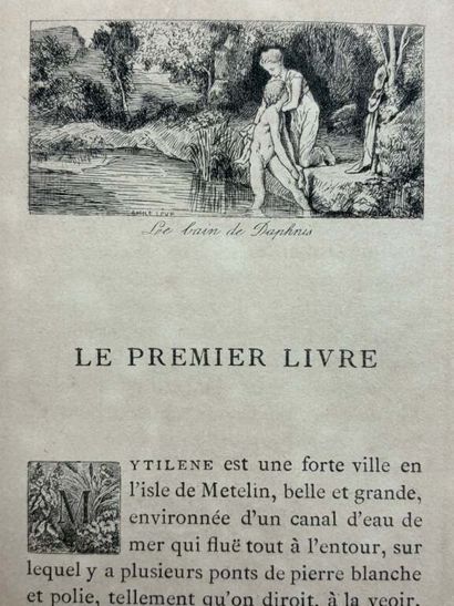 LONGUS. Daphnis et Chloé. Traduction d'Amyot.
Edité...
