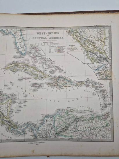 STIELER, Adolf. Hand-Atlas über Alle Thelle...