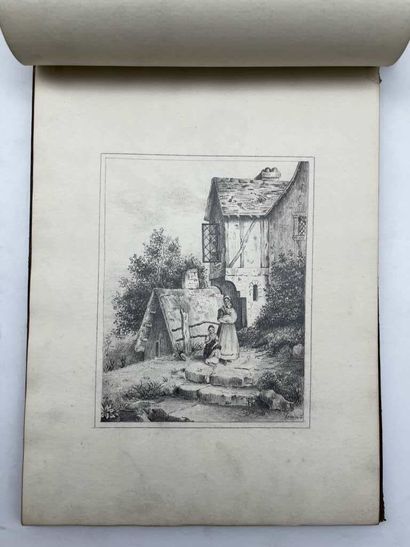 FRENCH ECOLE (19th century). Booklet of 42...