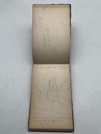 FRENCH ECOLE (19th century). Notebook of...