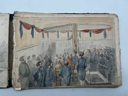 FRENCH SCHOOL (19th century), SIMON P.. Notebook...