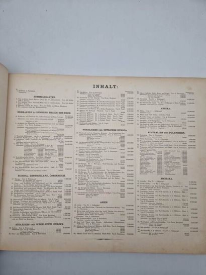 STIELER, Adolf. Hand-Atlas über Alle Thelle...
