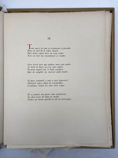 LABE, Louise. Sonnets.
Edité à Paris, 