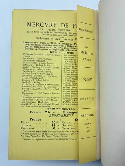 RÉGNIER, Henri de. Les Médailles d'argile...