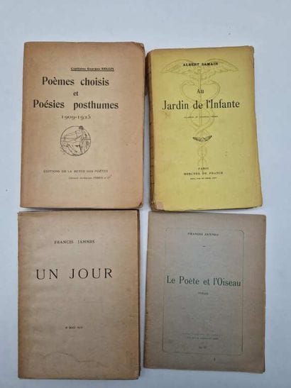 [POESIE]. Ensemble de 4 ouvrages brochés...