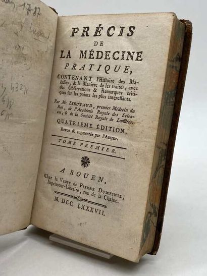 LIEUTAUD, Joseph. Précis de la médecine pratique,...