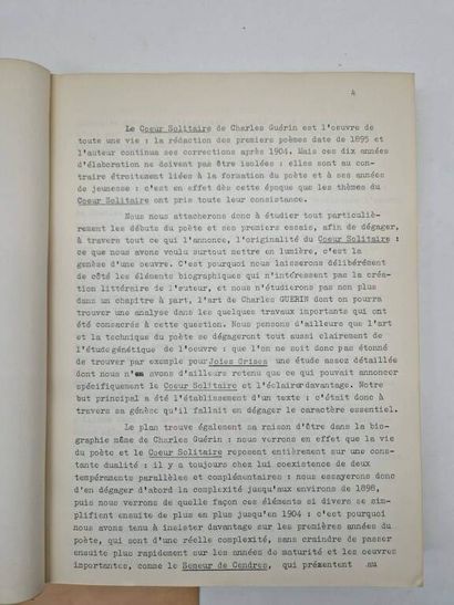 GUERIN, Charles]. Ensemble de 7 ouvrages...