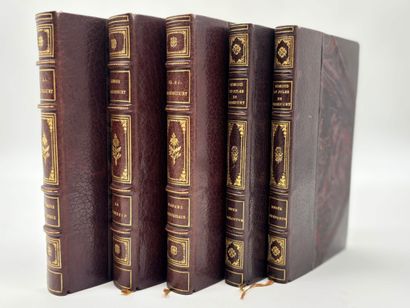 GONCOURT, Edmond et Jules de. 5 novels by...