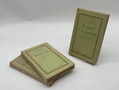 GIRAUDOUX, Jean. 3 first editions with dispatches.

Collection...