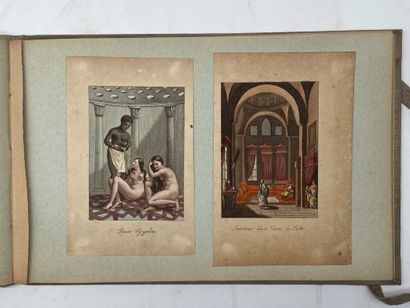 [EGYPT]. 43 mounted prints.
In-8 oblong,...
