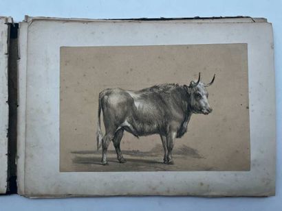FRENCH SCHOOL (19th century), SIMON P.. Notebook...