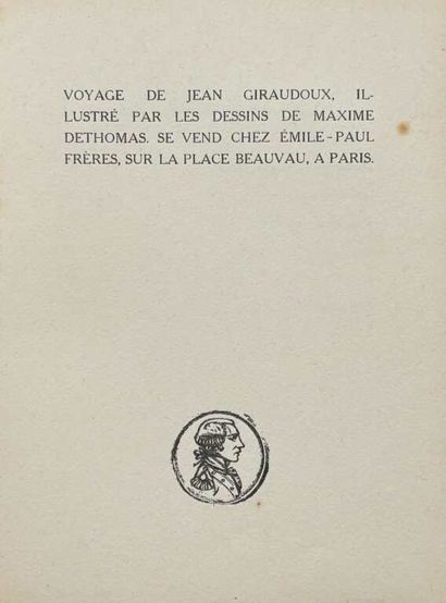 GIRAUDOUX, Jean. Berlin.
Paris, Émile-Paul...