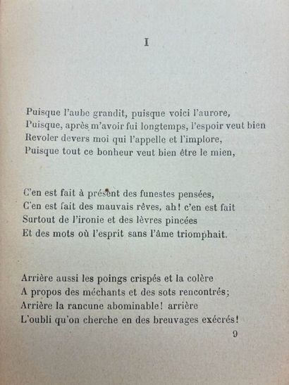 [POÉSIE]. Ensemble de six recueils du XIXe...
