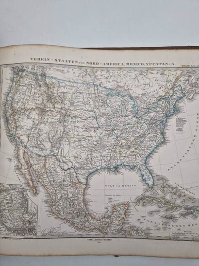 STIELER, Adolf. Hand-Atlas über Alle Thelle...