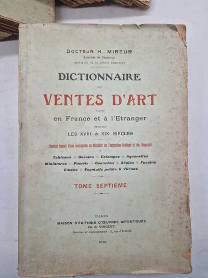 MIREUR, docteur. Dictionnaire des Ventes...