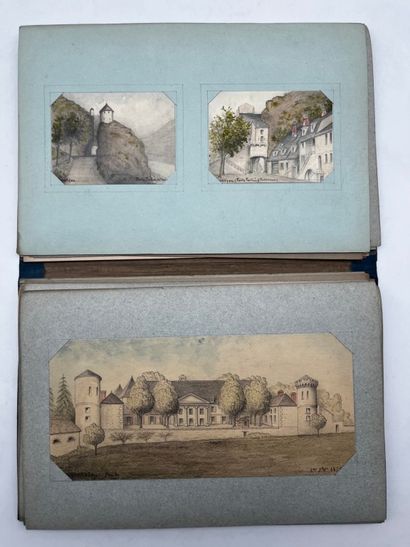 FRENCH ECOLE (19th century). Booklet of 44...