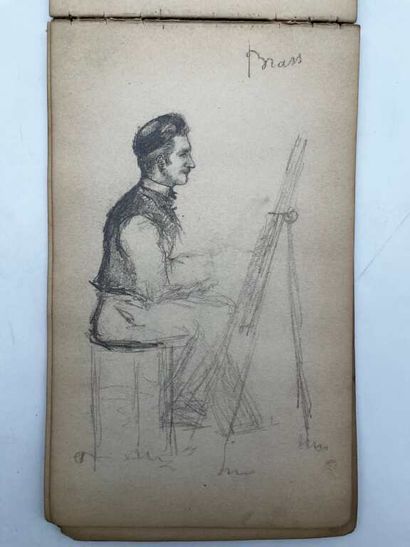 FRENCH ECOLE (19th century). Booklet of 53...