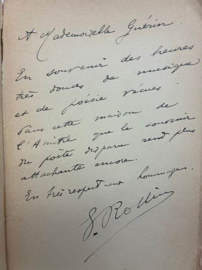 [POÉSIE]. Ensemble de six recueils du XIXe...