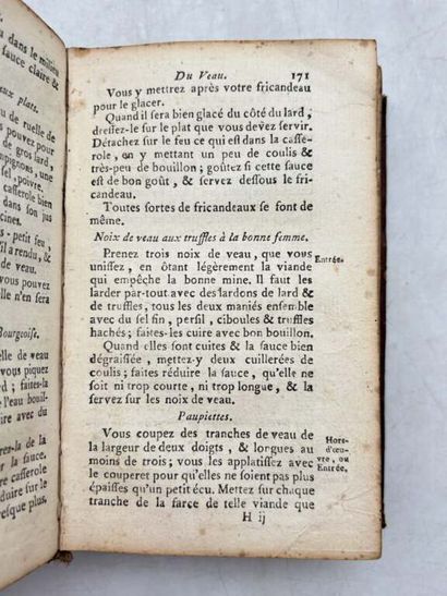 MENON, Joseph. La Cuisinière bourgeoise,...