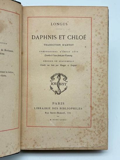 LONGUS. Daphnis et Chloé. Traduction d'Amyot.
Edité...