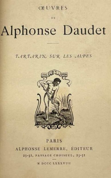 DAUDET, Alphonse. 7 novels and plays by Alphonse...