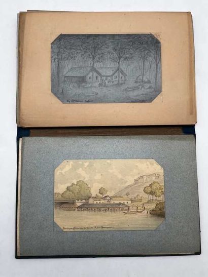 FRENCH ECOLE (19th century). Booklet of 44...