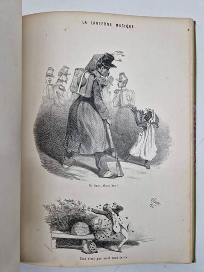 [CARICATURE]. Aubert's Magic Lantern. Curious,...