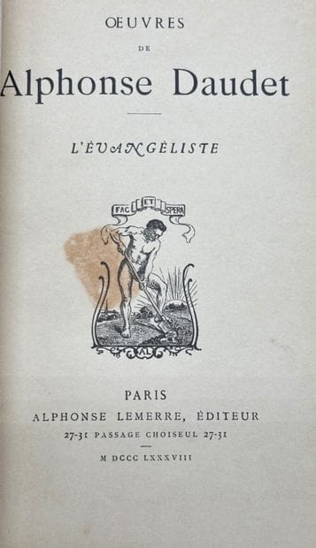 DAUDET, Alphonse. 7 novels and plays by Alphonse...