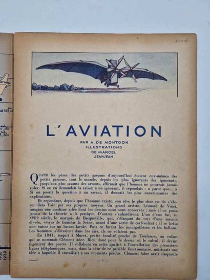 MONTGON, Adhémar de. L'Aviation. Album. 
Paris,...
