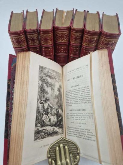 MOLIERE. Les OEuvres de Molière avec Notes...