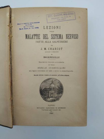 CHARCOT, Jean-Martin. Lezioni sulle malattie...