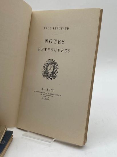 [LITTERATURE]. Réunion de 5 ouvrages dont...