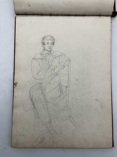 FRENCH ECOLE (19th century). Booklet of 42...