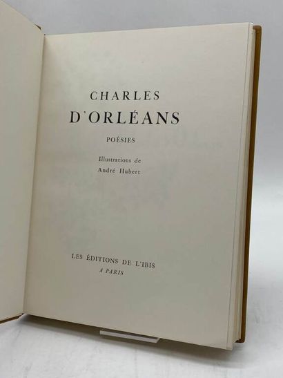 ORLEANS, Charles d' et HUBERT, André. Poésies.
Edité...