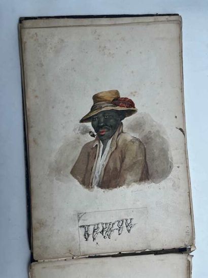 FRENCH SCHOOL (19th century), SIMON P.. Notebook...