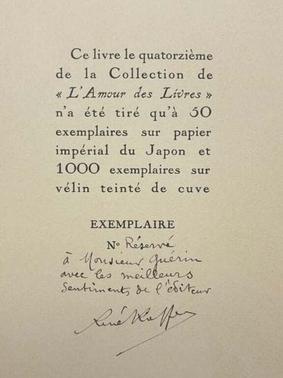 GUÉRIN, Charles. Réunion de trois volumes...