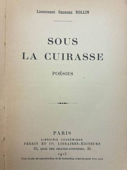 [POÉSIE]. Ensemble de six recueils du XIXe...