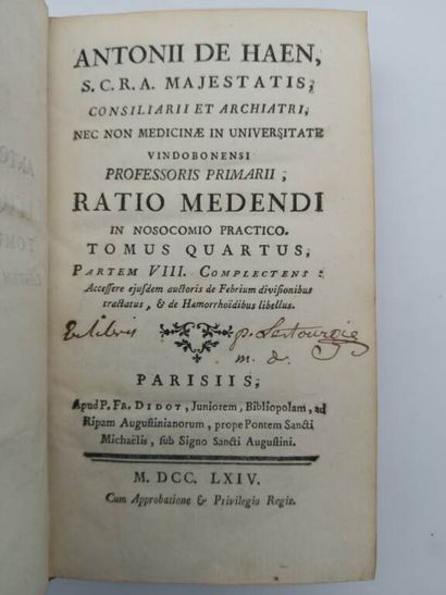 HAEN, Anton de. Consiliarii et archiatri...
