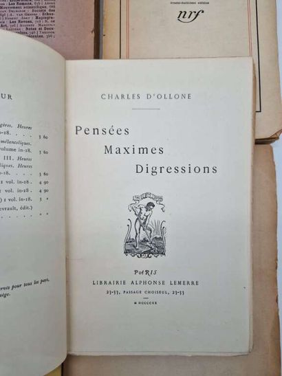 [POESIE]. Ensemble de 6 ouvrages de poésie...