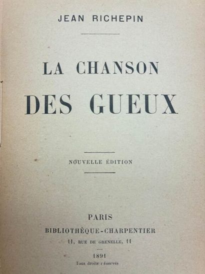 [POÉSIE]. Ensemble de six recueils du XIXe...