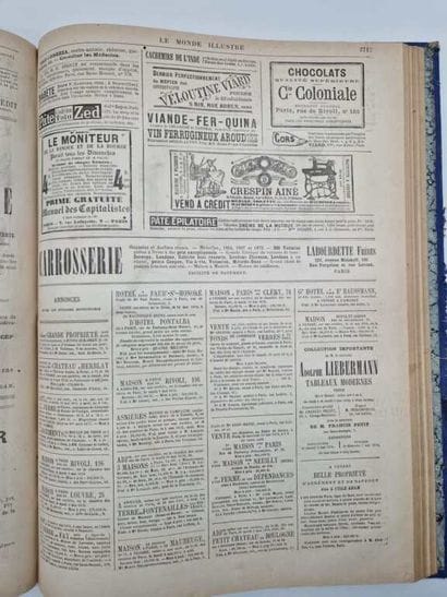 [REVUE]. Le Monde Illustré. Tome XXXVIII.
Paris,...