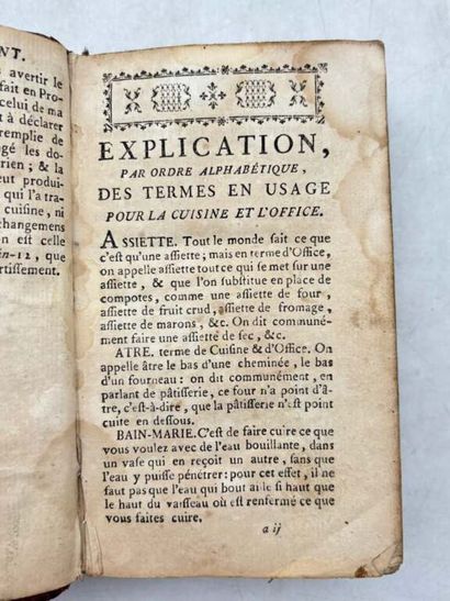 MENON, Joseph. La Cuisinière bourgeoise,...