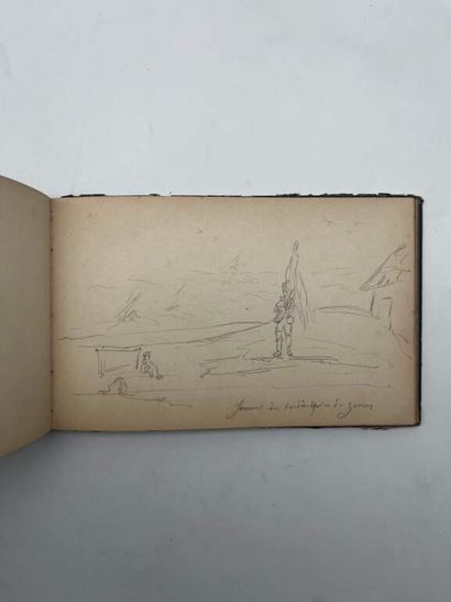 FRENCH ECOLE (19th century). Notebook of...
