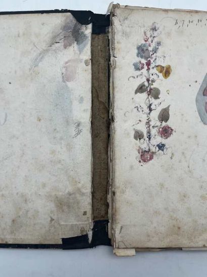 FRENCH SCHOOL (19th century), SIMON P.. Notebook...