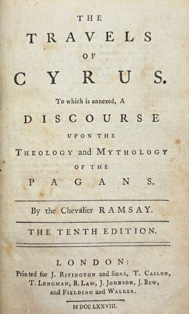 RAMSAY, Andrew Michael. Travels of Cyrus....