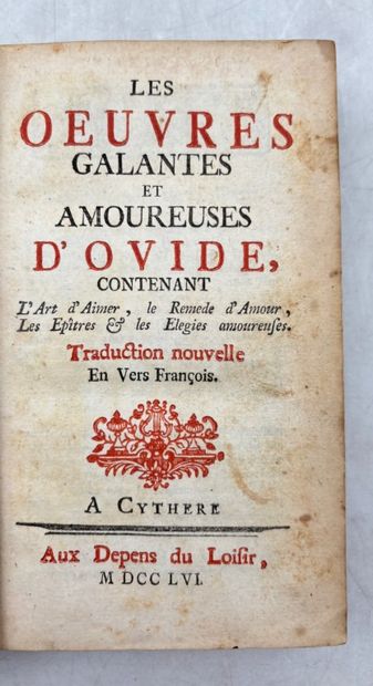 OVIDE, Publius Ovidius Naso dit. Les OEuvres...