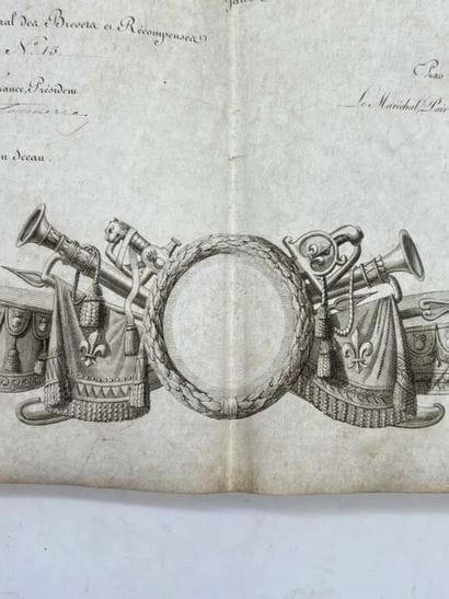 [MILITARIA]. Brevet d'octroi de Décoration...