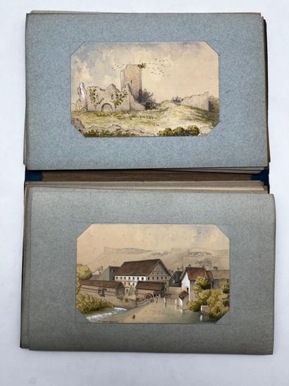 FRENCH ECOLE (19th century). Booklet of 44...
